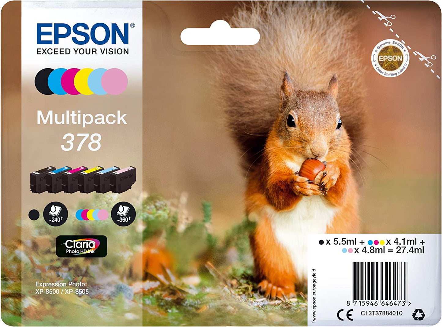 Multipack 378 (C13T37884010), Tinte