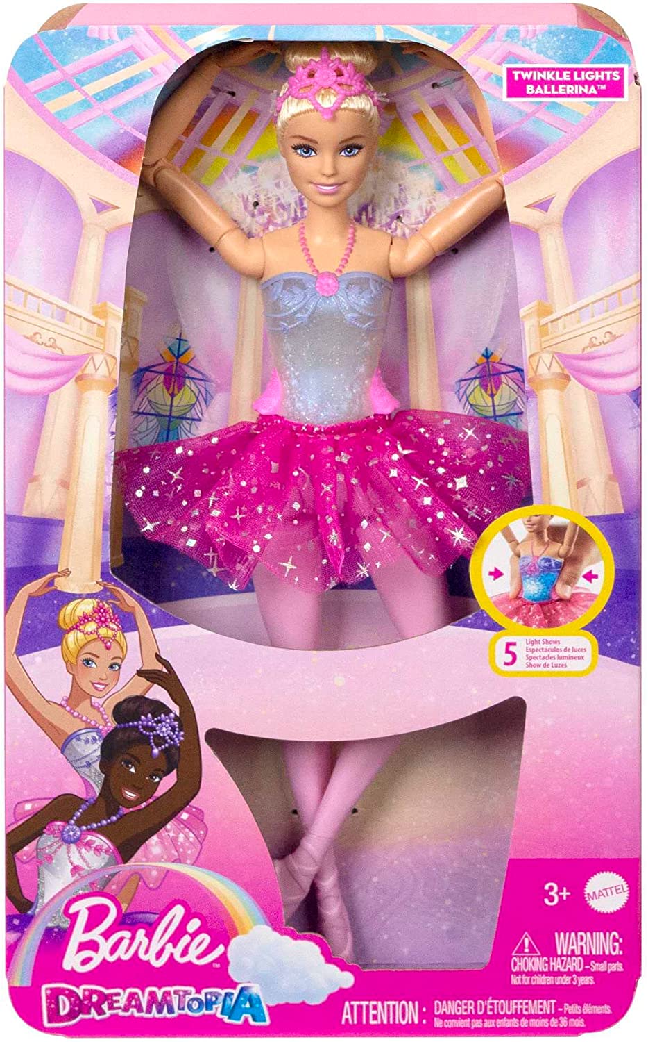 Barbie Dreamtopia Zauberlicht-Ballerina, Puppe