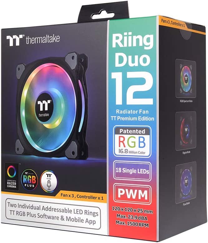 Riing Duo 12 RGB Radiator Fan 3 Pack, Gehäuselüfter