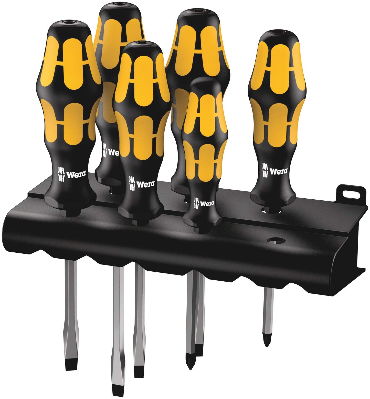 932 S/6 Schraubendrehersatz Kraftform + Rack, 6-teilig