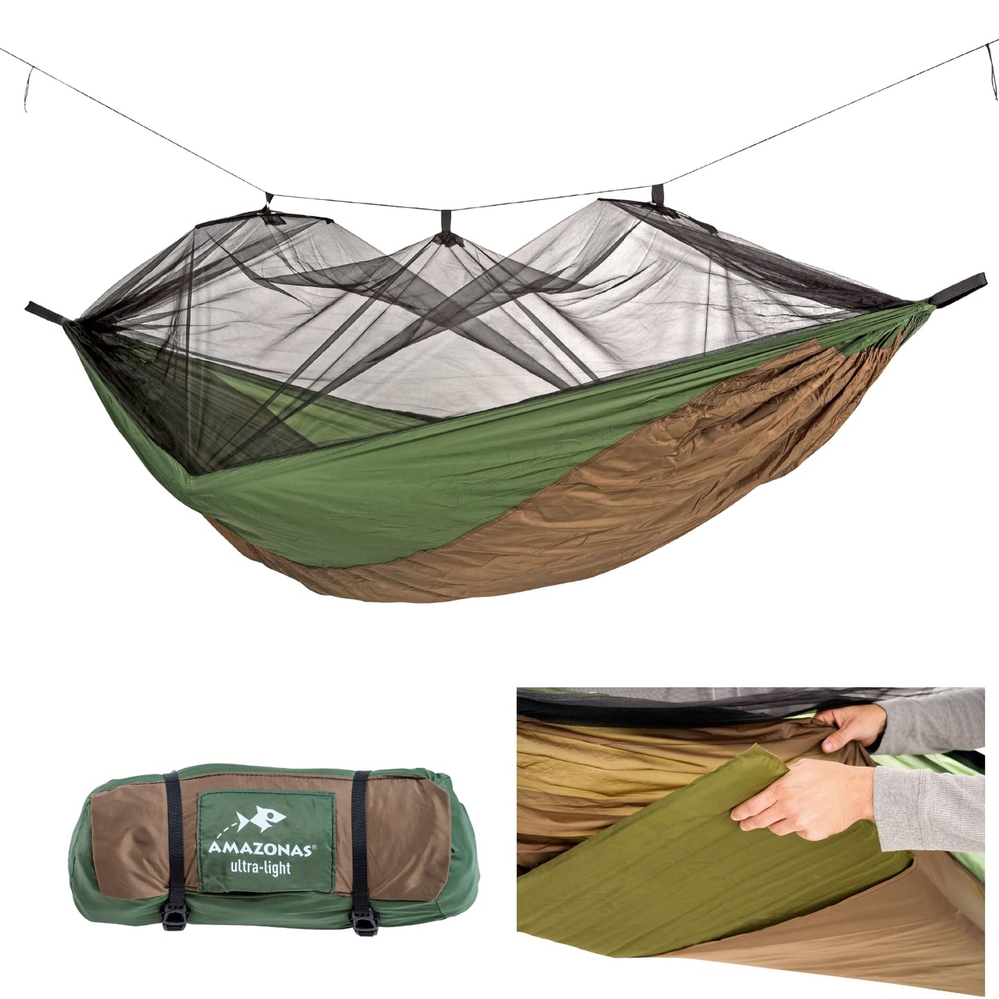 Adventure Moskito Hammock Thermo AZ-1030430, Camping-Hängematte