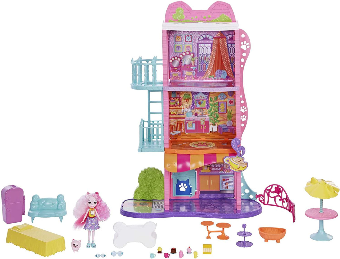 Enchantimals Stadthaus & Café Spielset, Spielgebäude