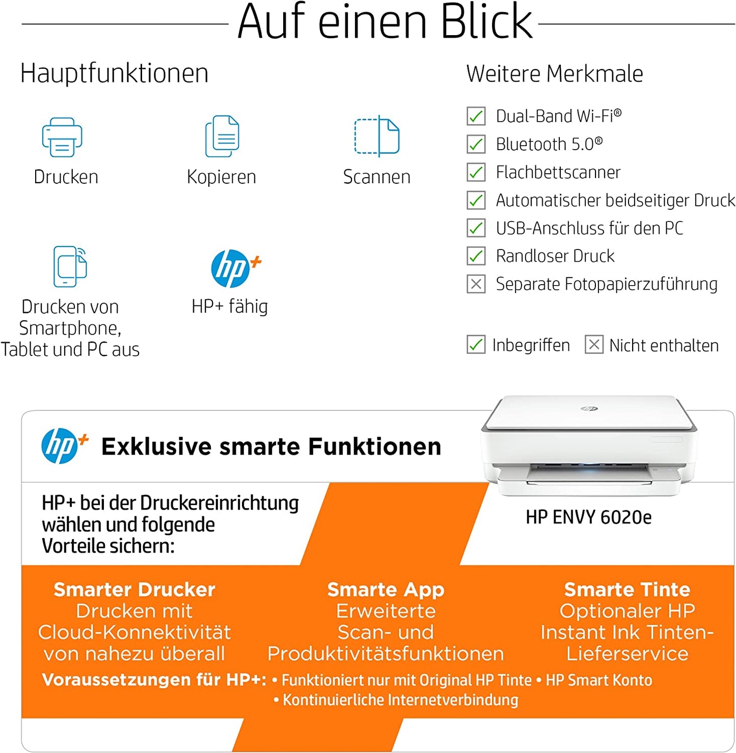 Envy 6020e All-on-One, Multifunktionsdrucker