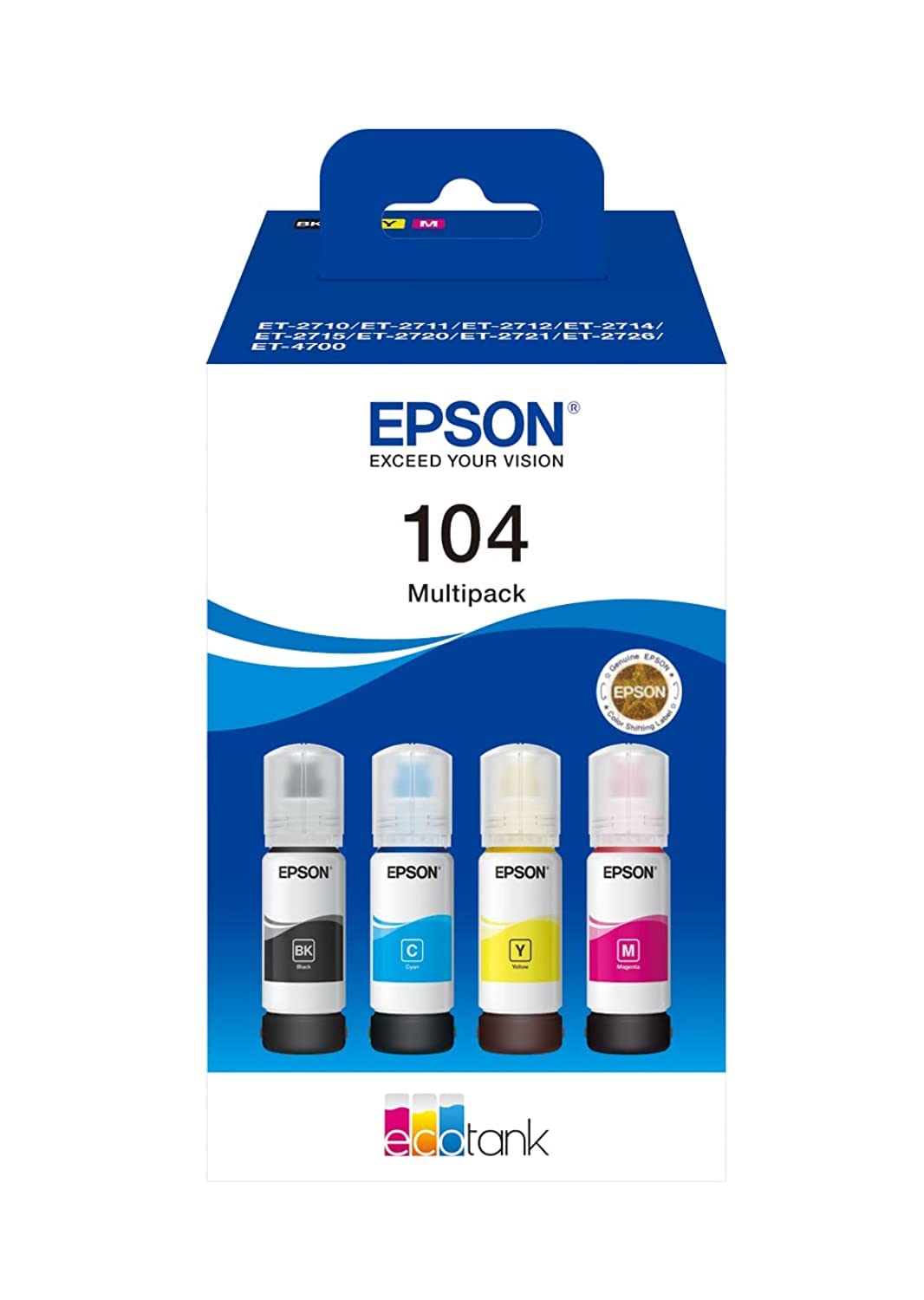 Multipack EcoTank 104 (C13T00P640), Tinte