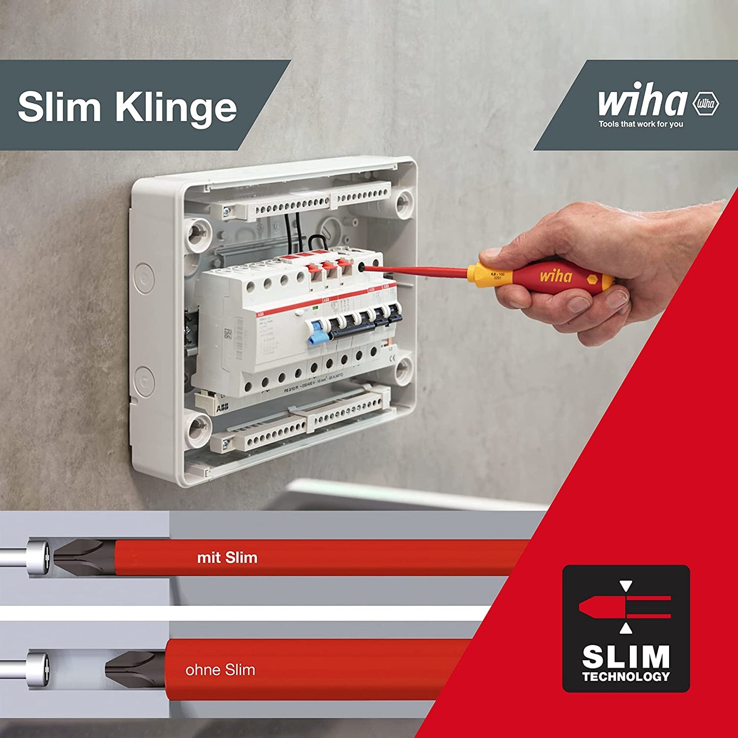 Schraubendreher-Set SoftFinish electric slimFix, 6-teilig