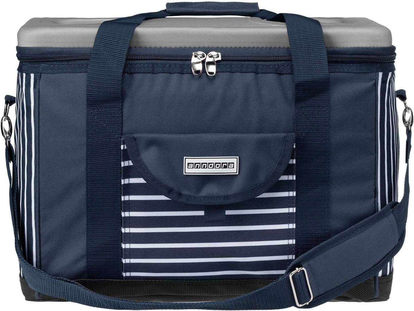 Kühltasche, XL navy blau weiss