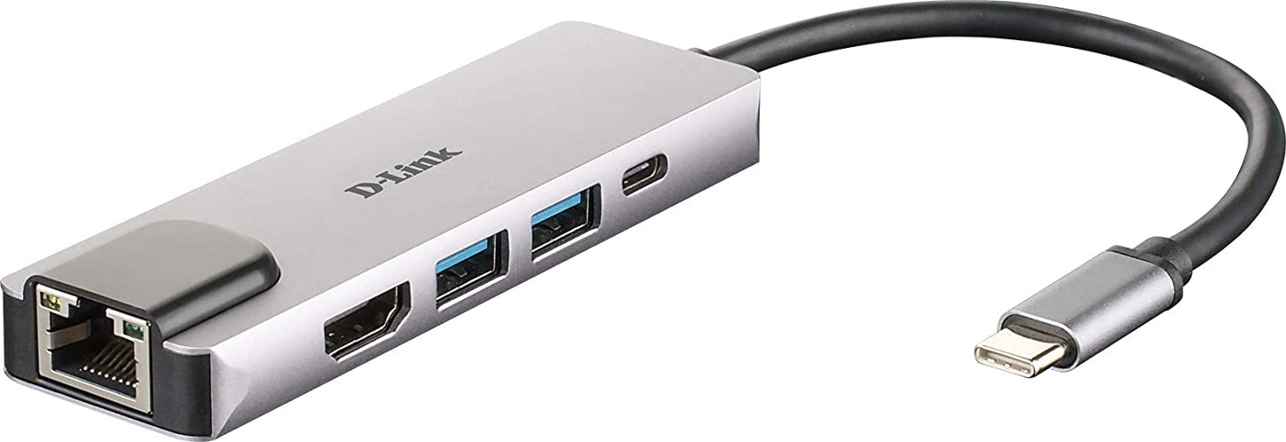 DUB-M520 USB-C Hub mit Ethernet und Powerdelivery, USB-Hub