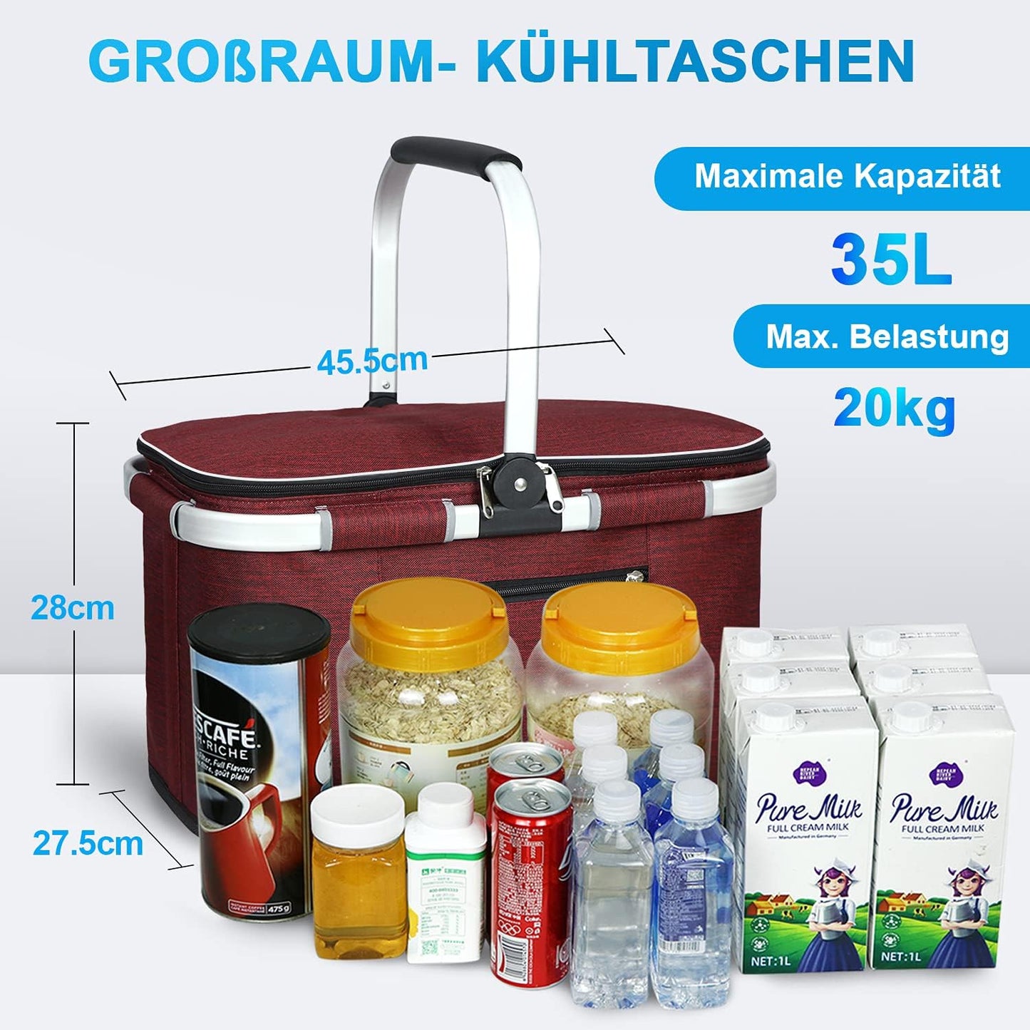 Kühltasche, Wine Red