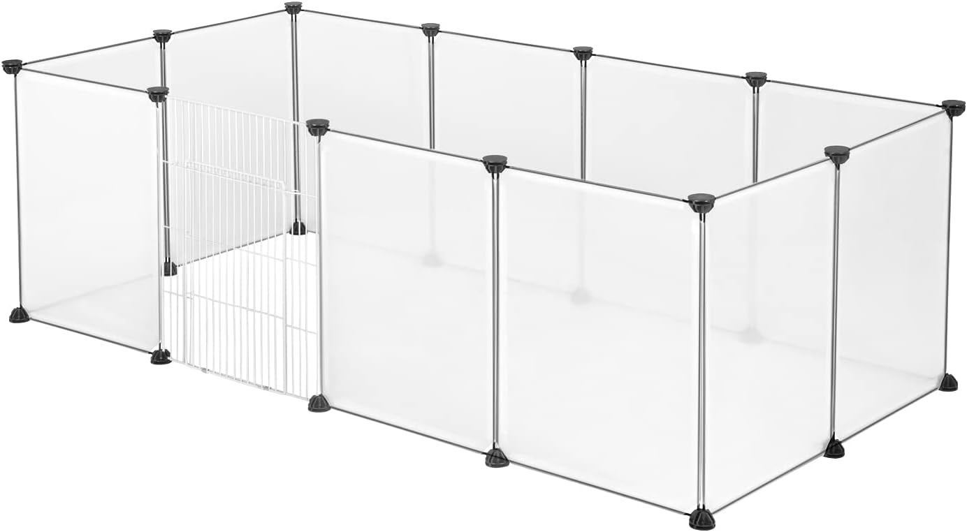 Freigehege für Kleintiere, Transparent; Mit Tür
