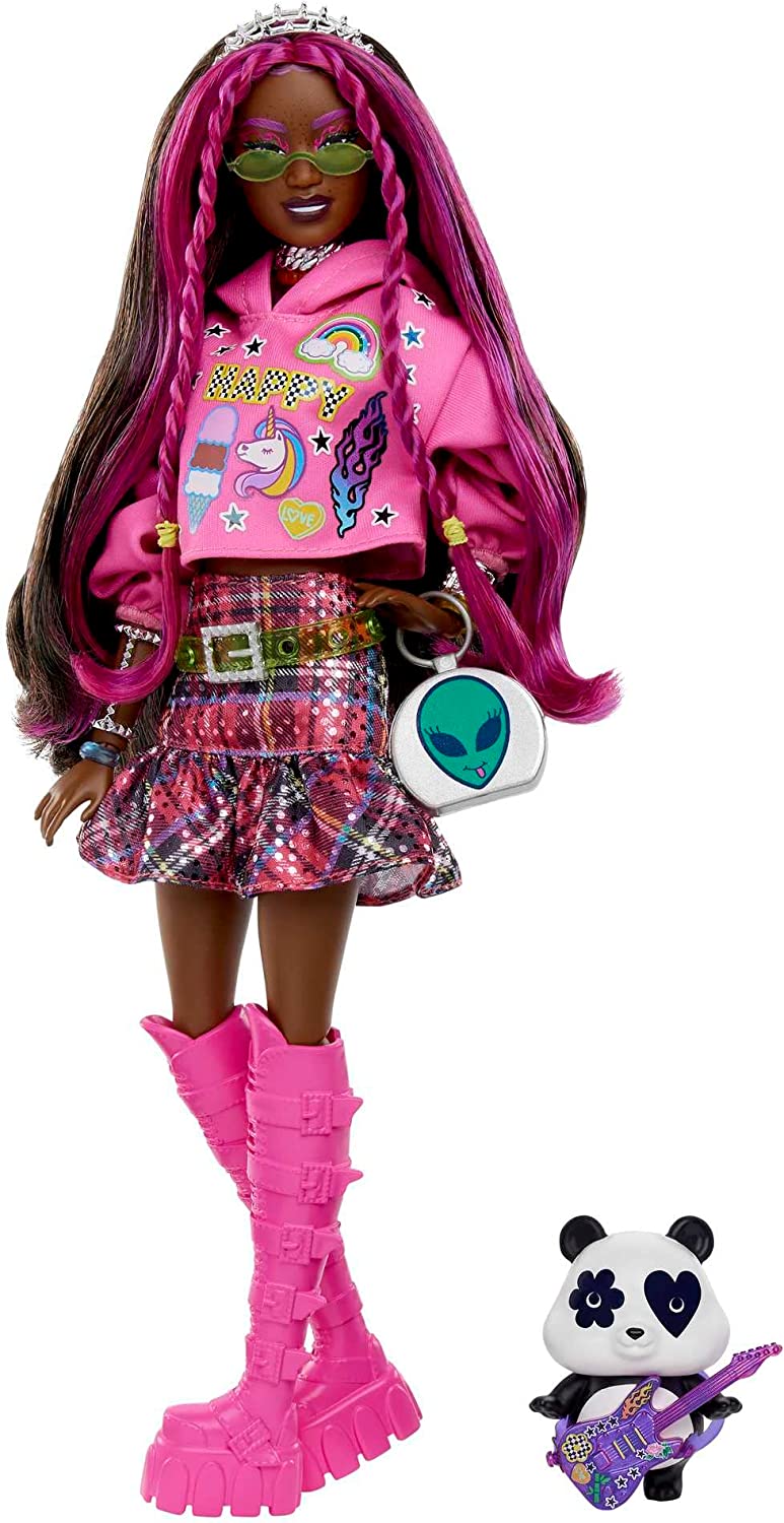 Barbie Extra Puppe 19 - pinkfarbenes Haar/Pop Punk
