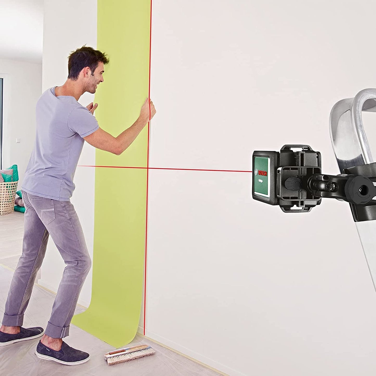Kreuzlinienlaser Quigo, mit Klemme