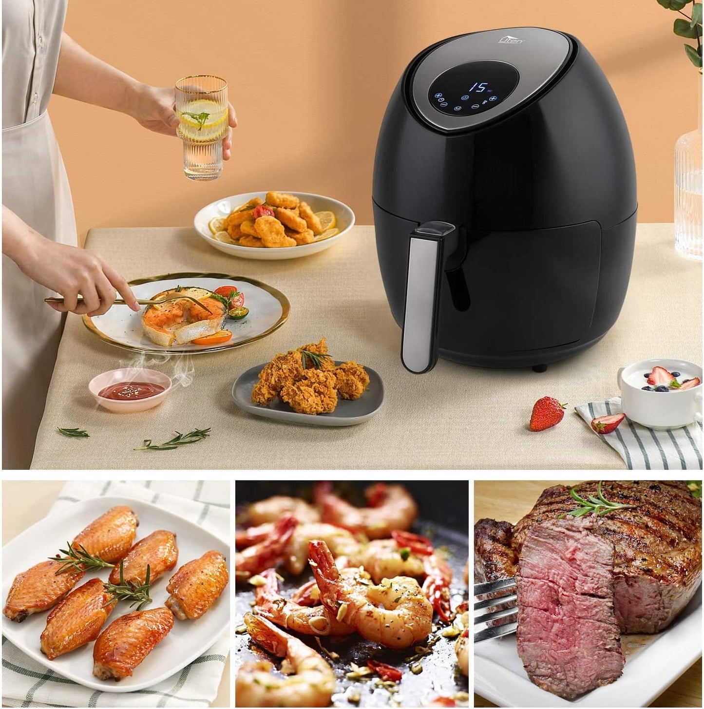 Airfryer XL, 4,5L- mit Touchscreen