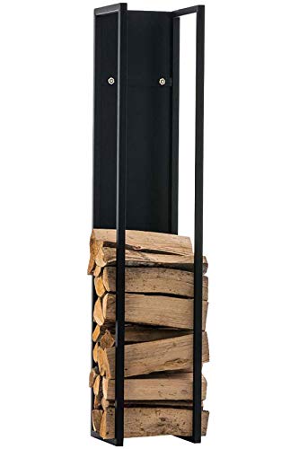 Kaminholzständer Spark 120, schwarz-matt, Schwarz-matt, 120 cm