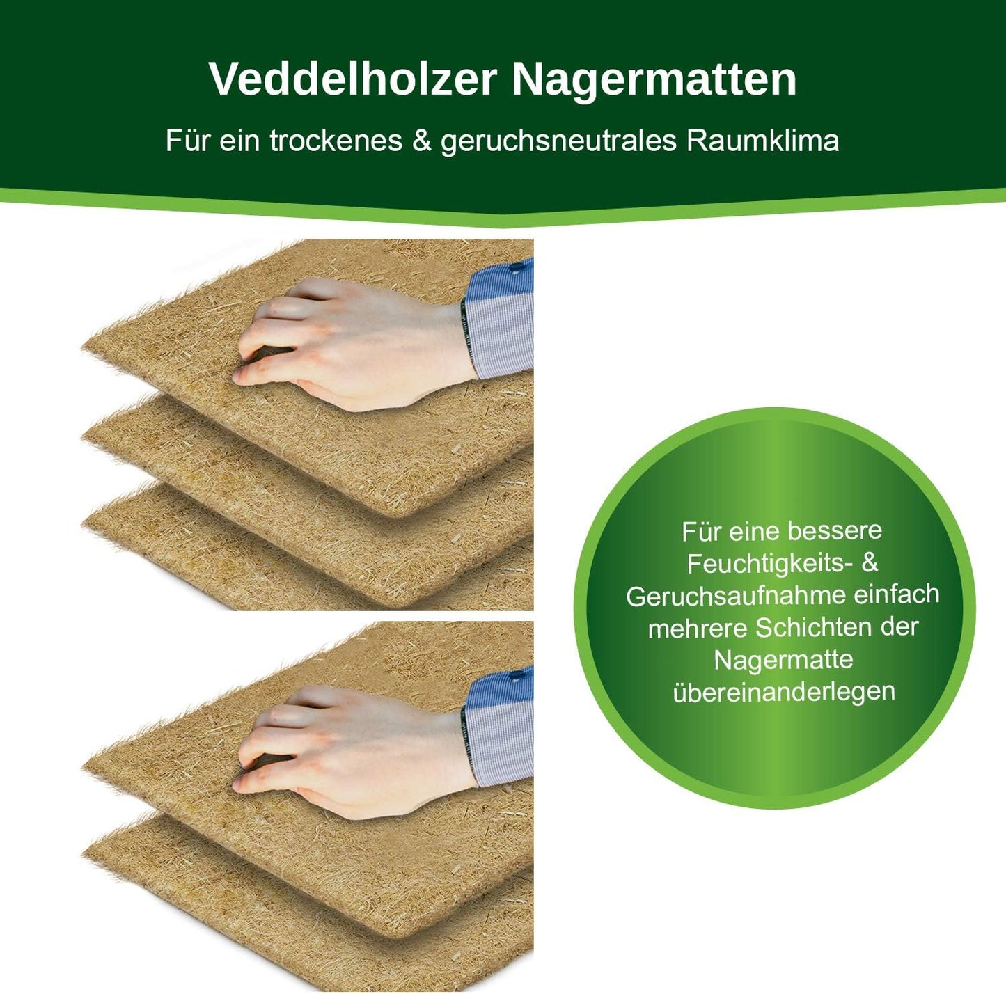Hanfmatten Set, 3er Set