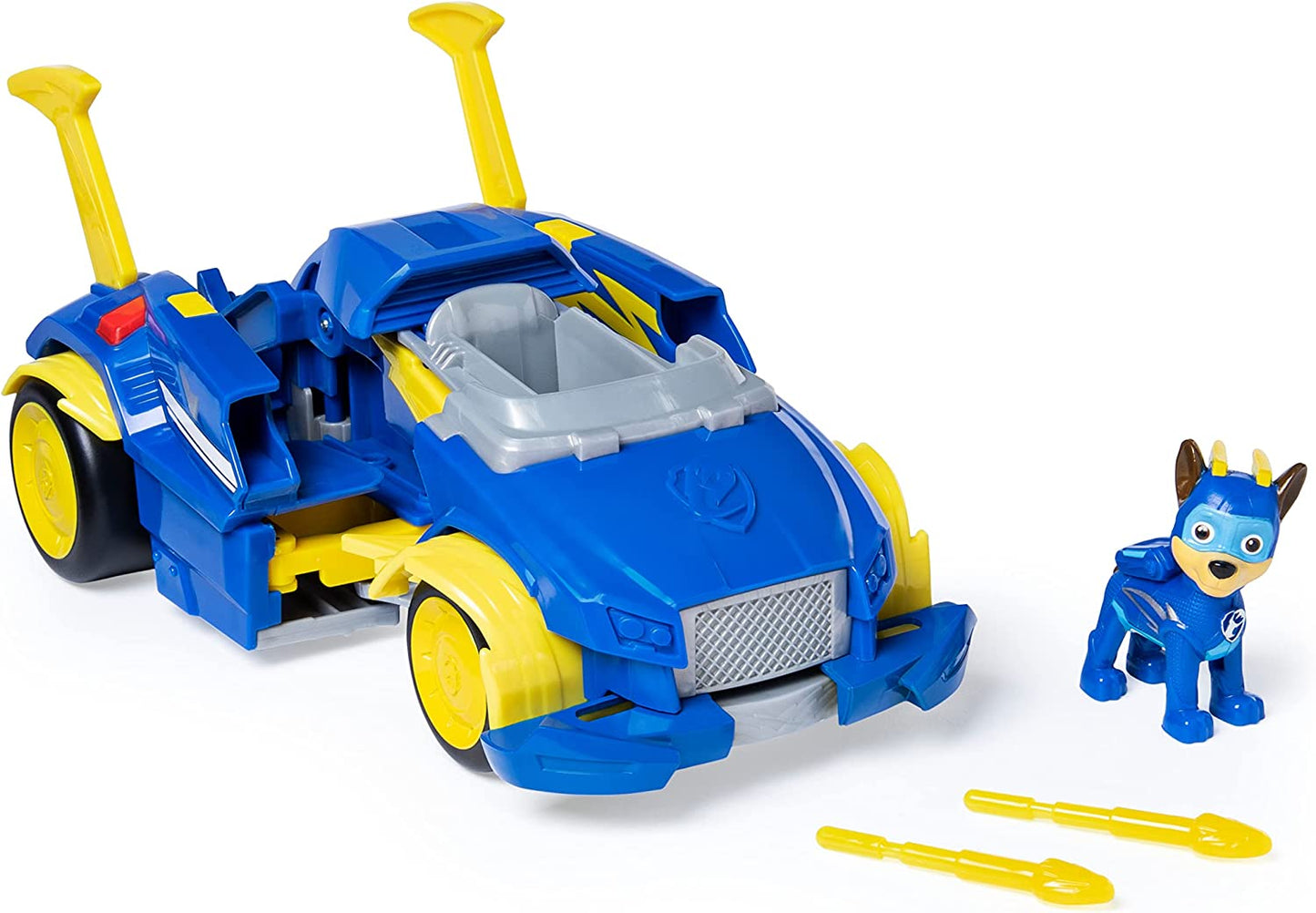 Paw Patrol, Mighty Pups Super Paws - Chases Powered Up Fahrzeug, Spielfahrzeug