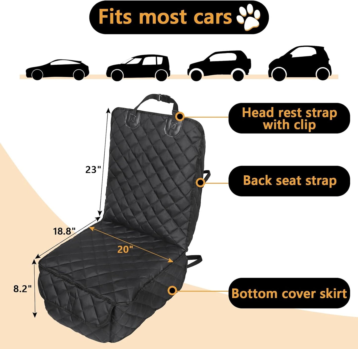 Auto Vordersitzbezug, Front Dog Car Seat
