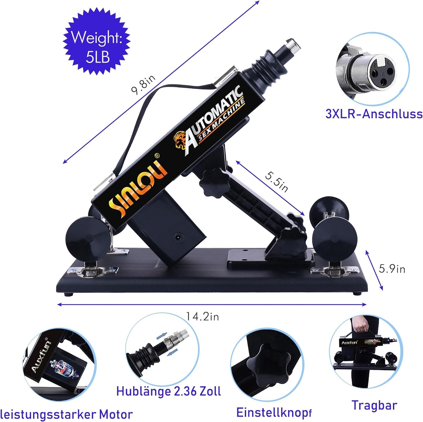 Liebesmaschine, 9-teiliges Set