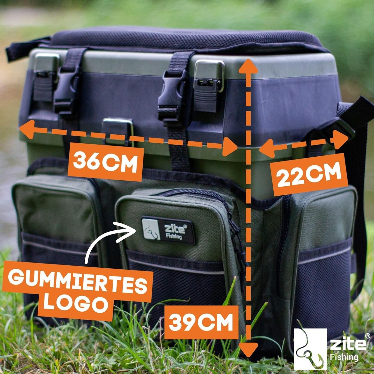 Multifunktionaler Angelkoffer-Rucksack