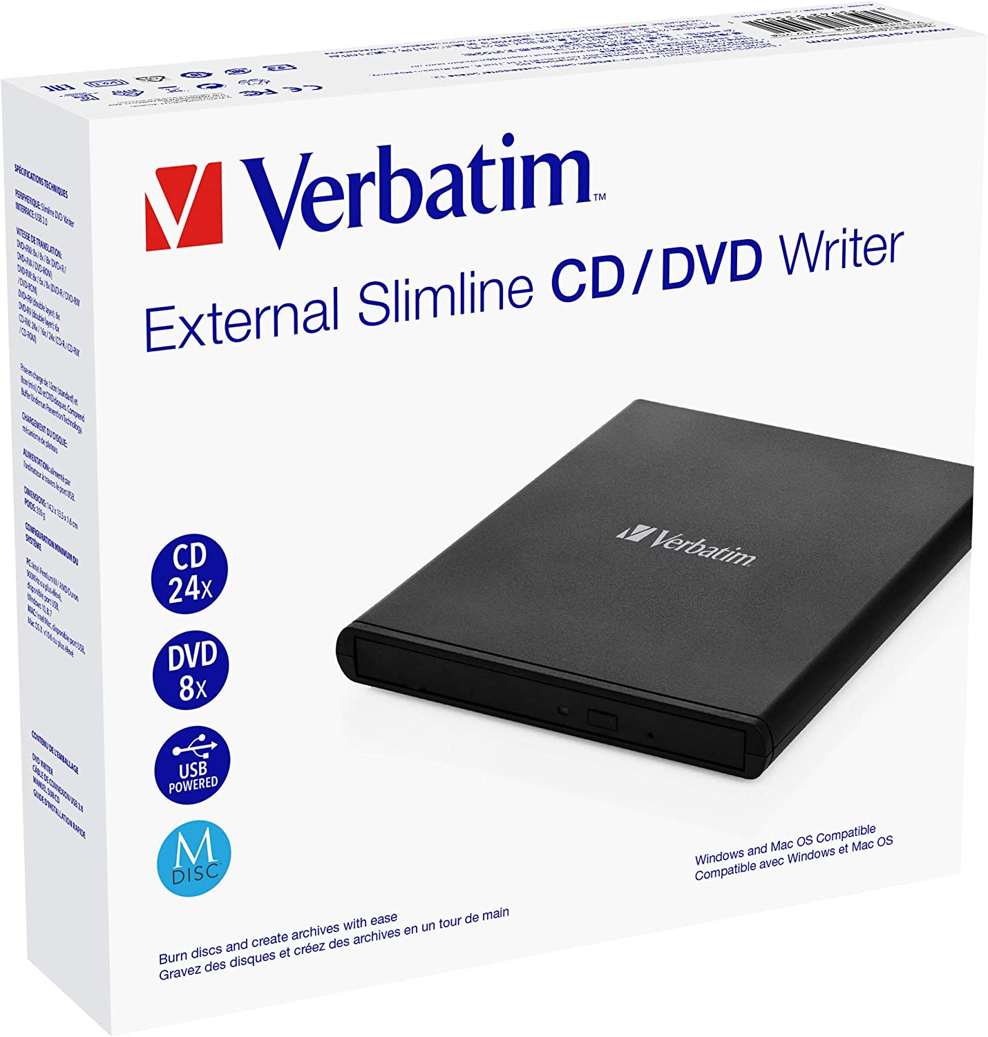 Externer Slimline CD-DVD-Brenner