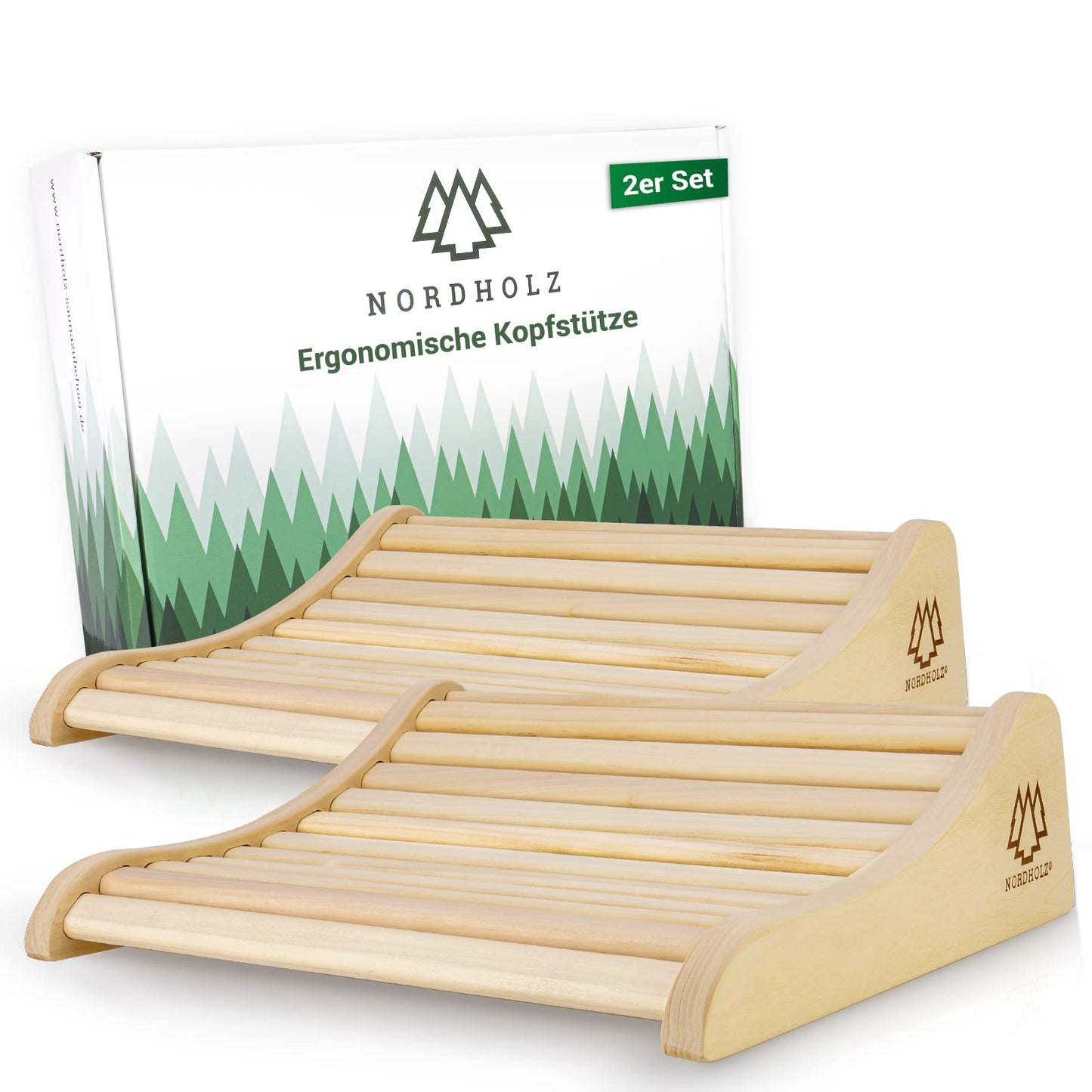 Kopfstütze, 2x Ergonomische Kopfstütze