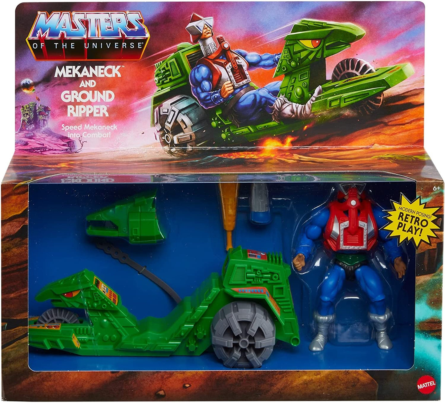 Masters of the Universe Origins Actionfigur Ground Ripper + Mekaneck, Spielfigur
