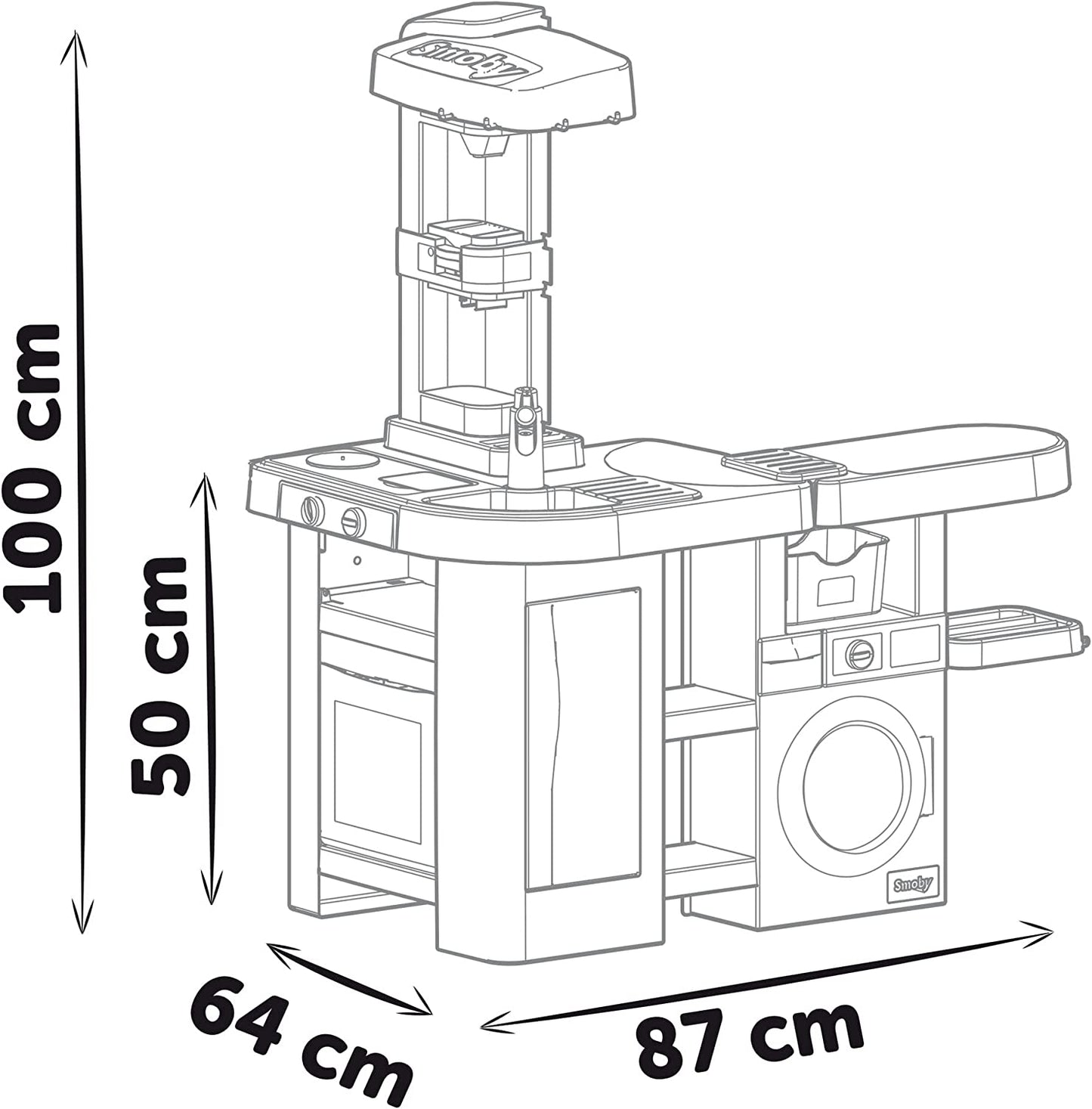 Tefal Studio Küche mit Waschmaschine, Spielküche