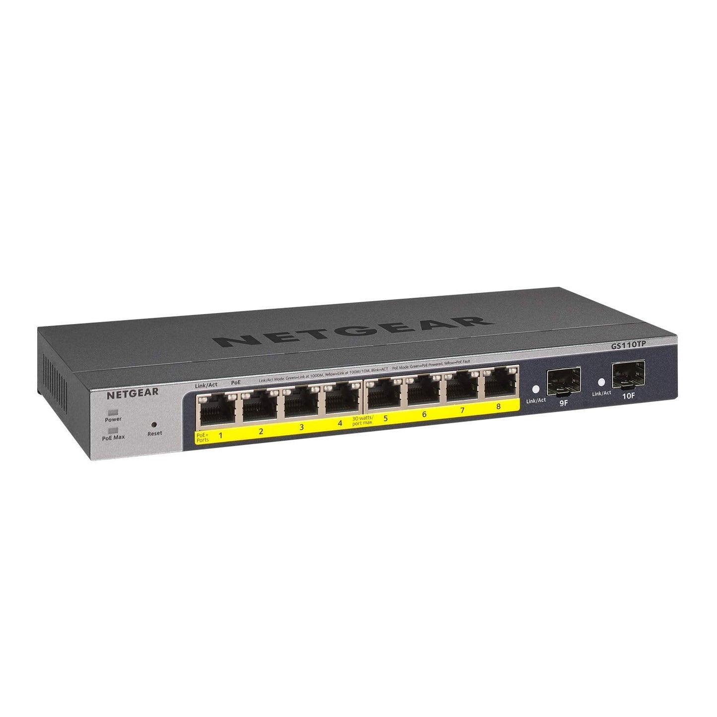 GS110TP v3, Switch, Managed POE+ 55W SFP 10-Port Cloud