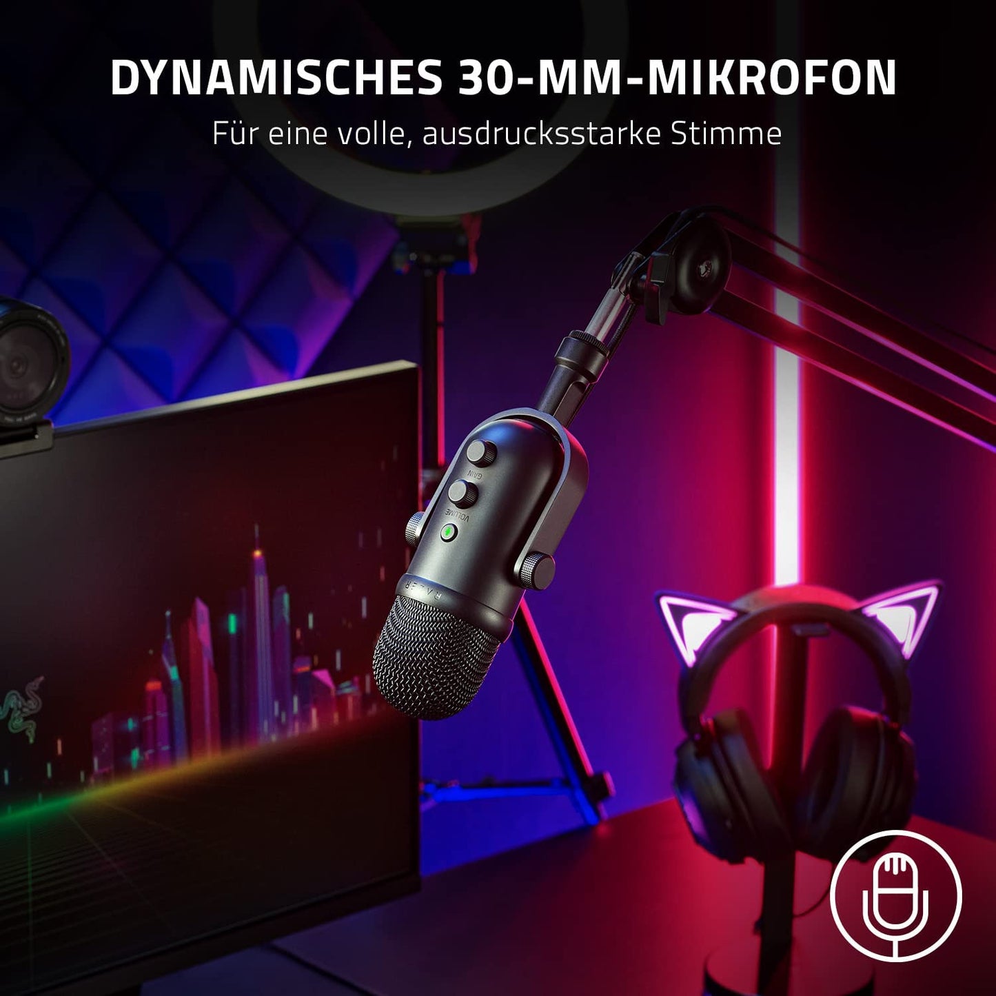 Seiren V2 Pro, Mikrofon