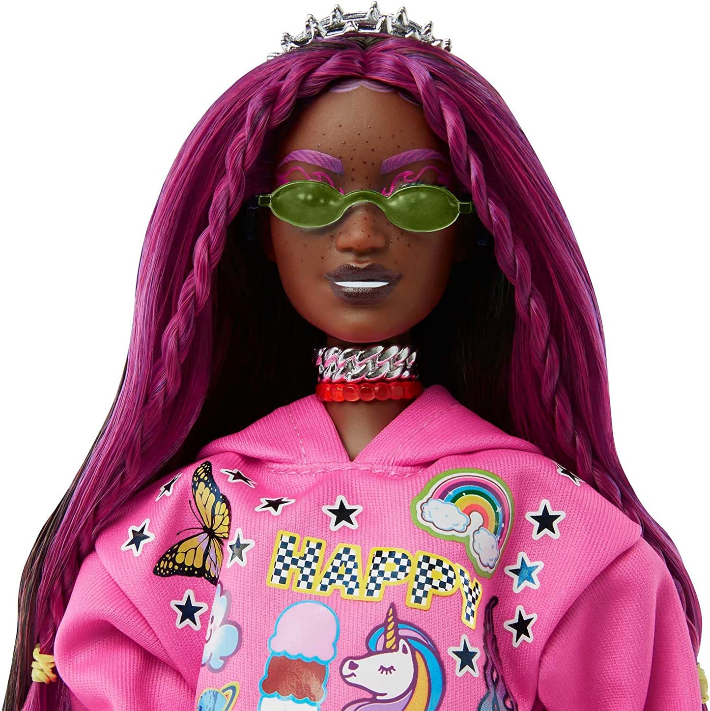 Barbie Extra Puppe 19 - pinkfarbenes Haar/Pop Punk