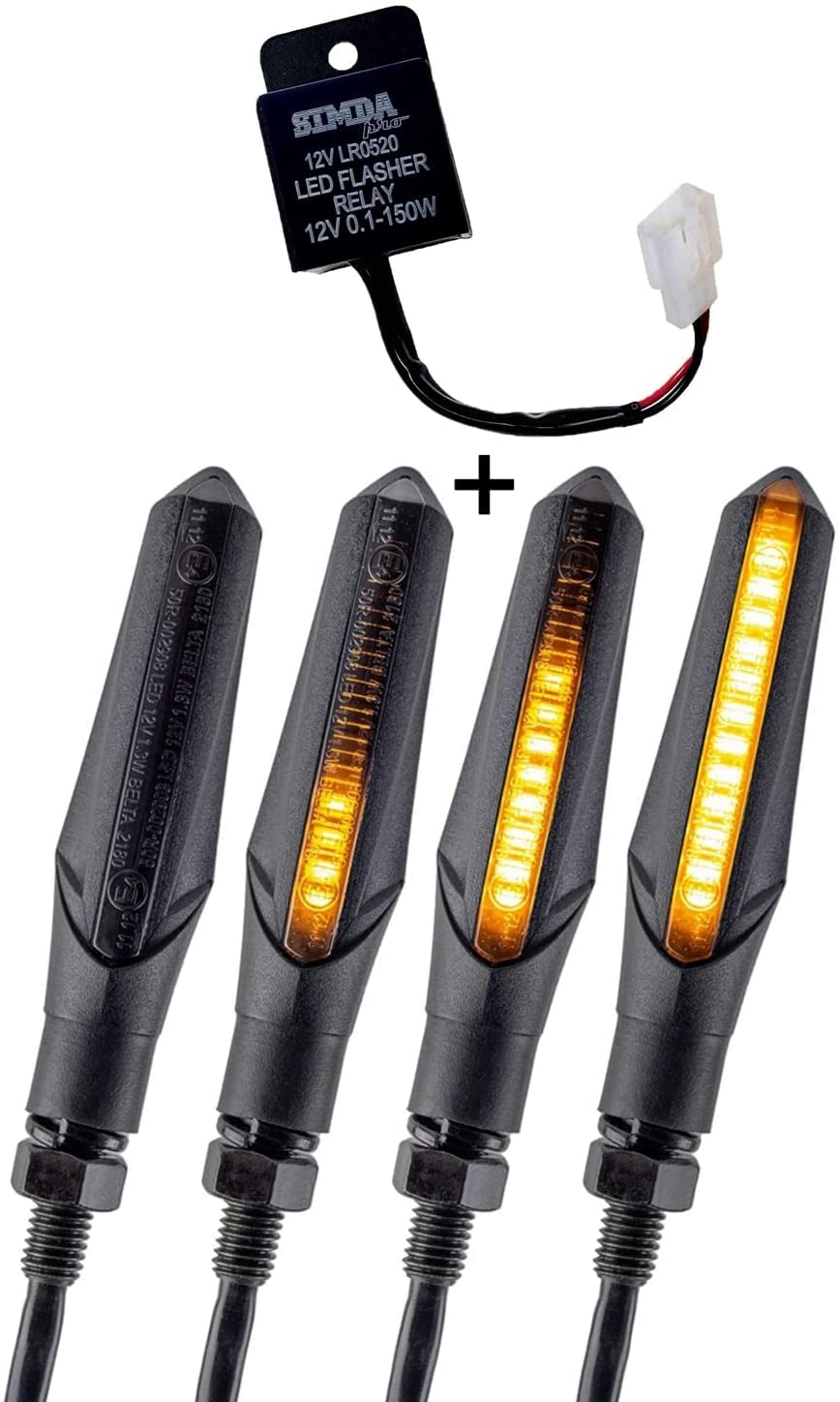 Led Blinker, 4 Stück Led Blinker mit Relais (2-Paar)