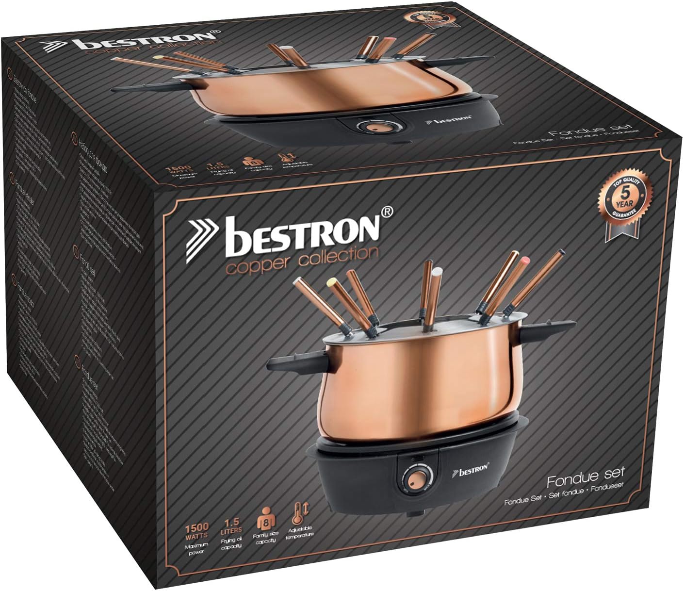 Fondue Set, Kupfer