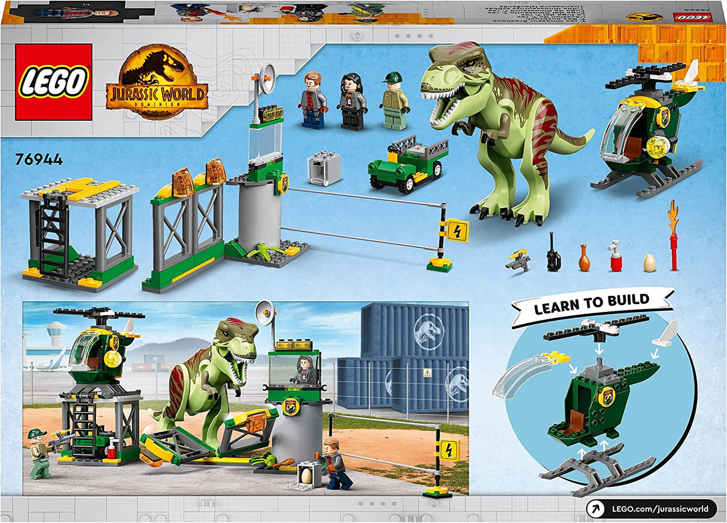 76944 Jurassic World T. Rex Ausbruch, Konstruktionsspielzeug