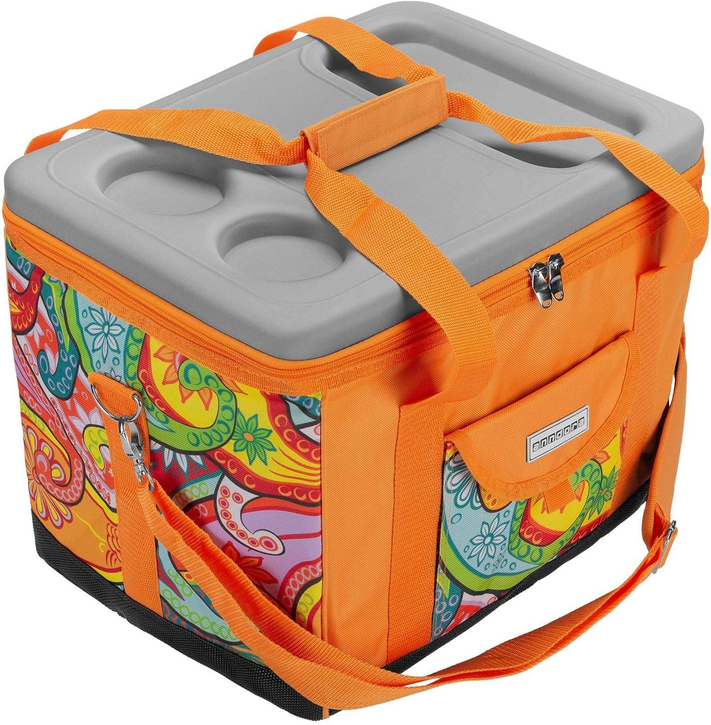 Kühltasche, XL paisley orange