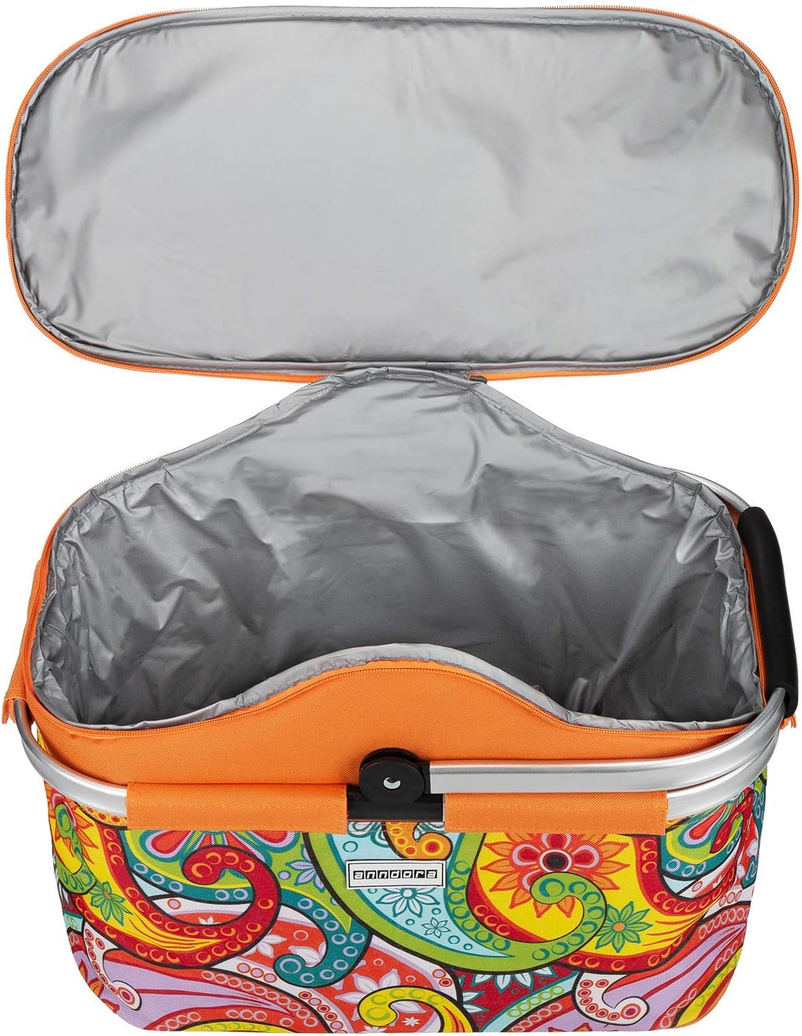 Picknick Kühlkorb, Iso: Paisley Orange