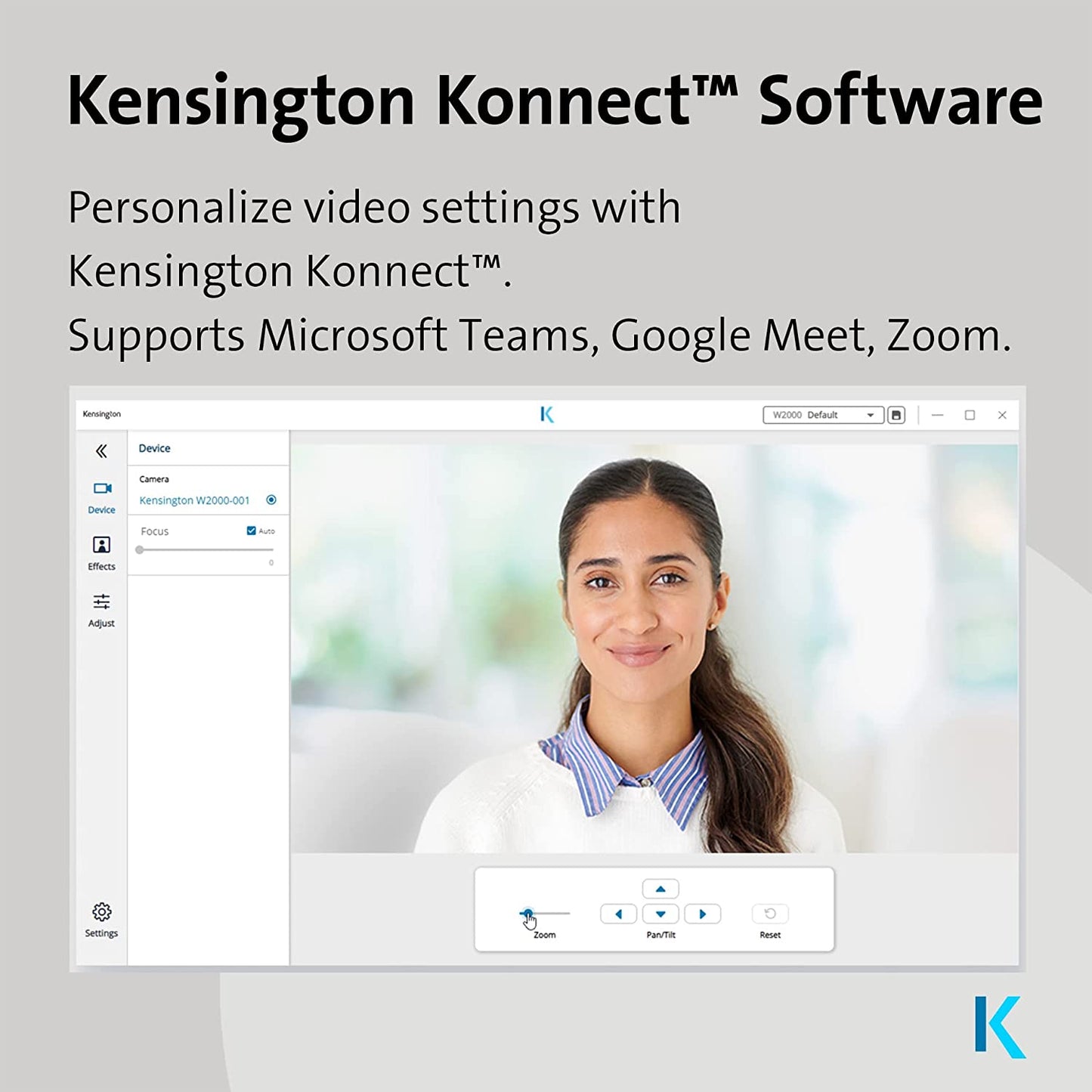 W2050 Pro 1080p Auto Focus, Webcam, Auto Fokus 93°-Blickwinkel (Ideal für Team-Meetings)
