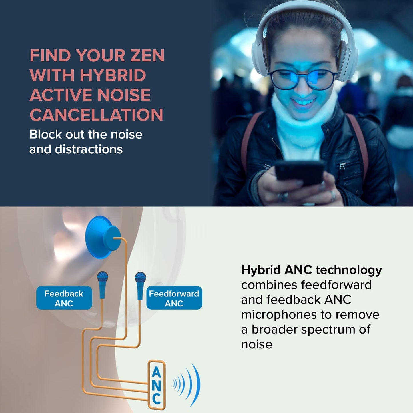 Zen Hybrid, Kopfhörer, White