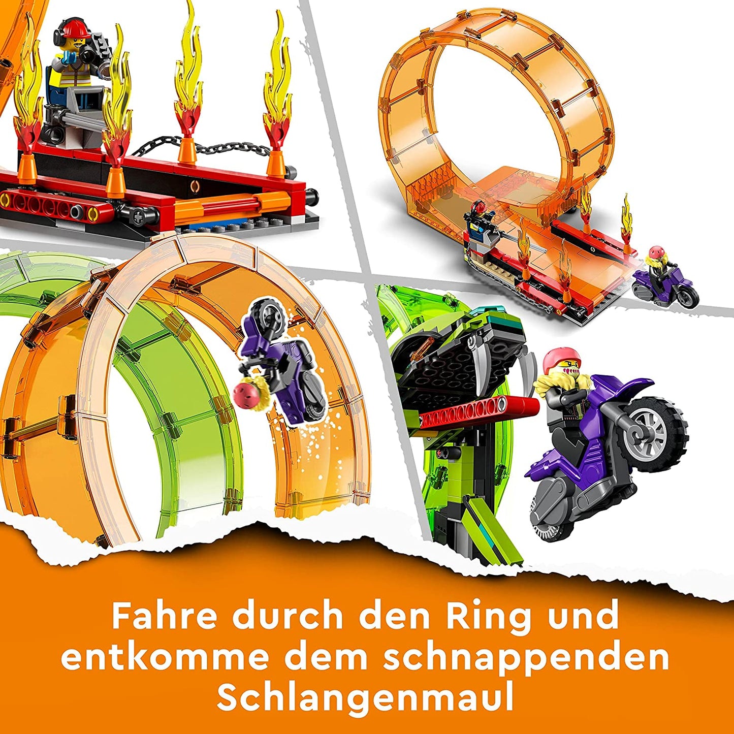 60339 City Stuntz Stuntshow-Doppellooping Set, Konstruktionsspielzeug