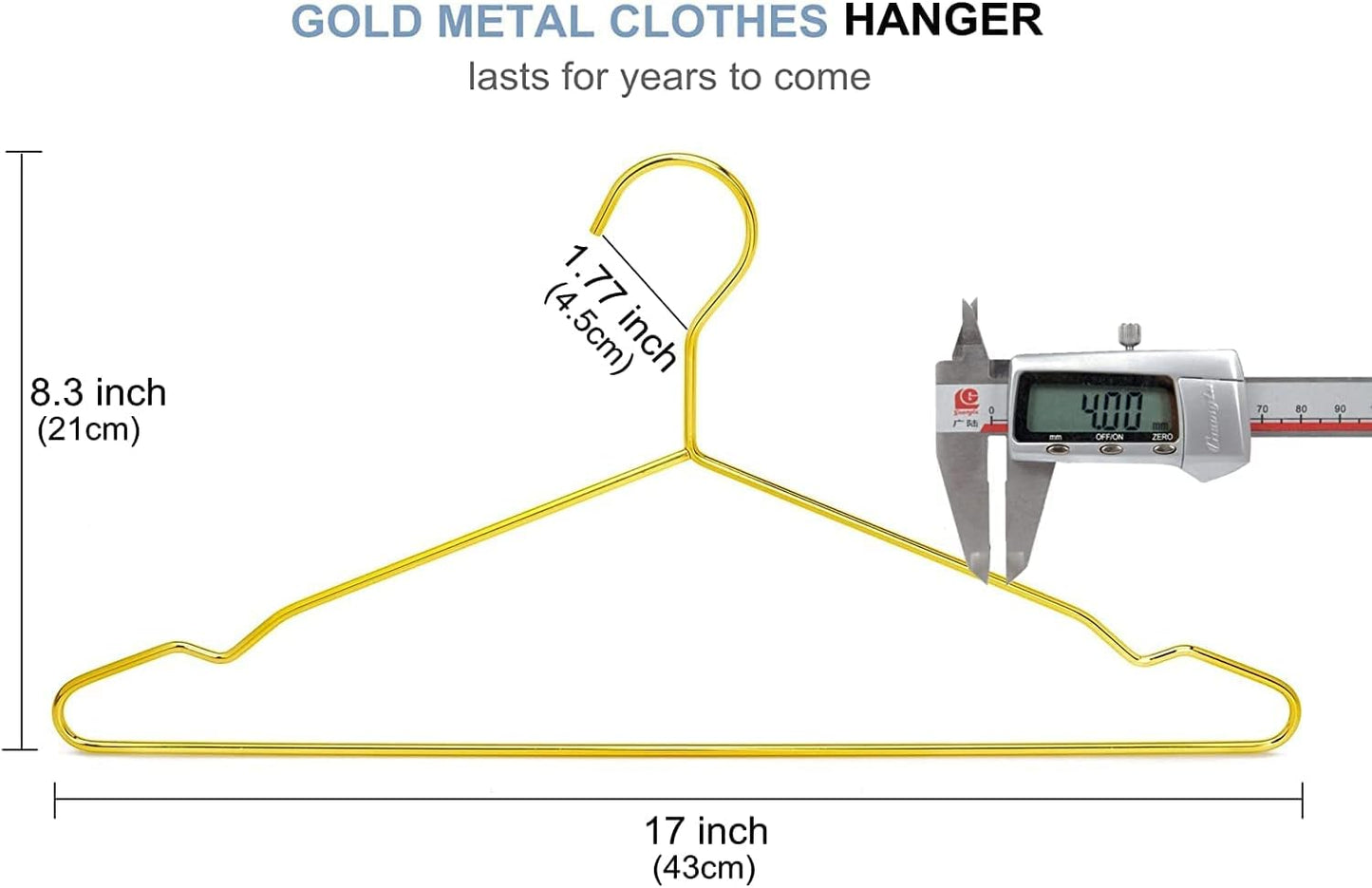 Kleiderbügel, Gold 20