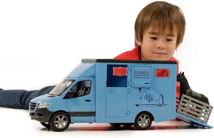 MB Sprinter Tiertransporter mit Pferd, Modellfahrzeug