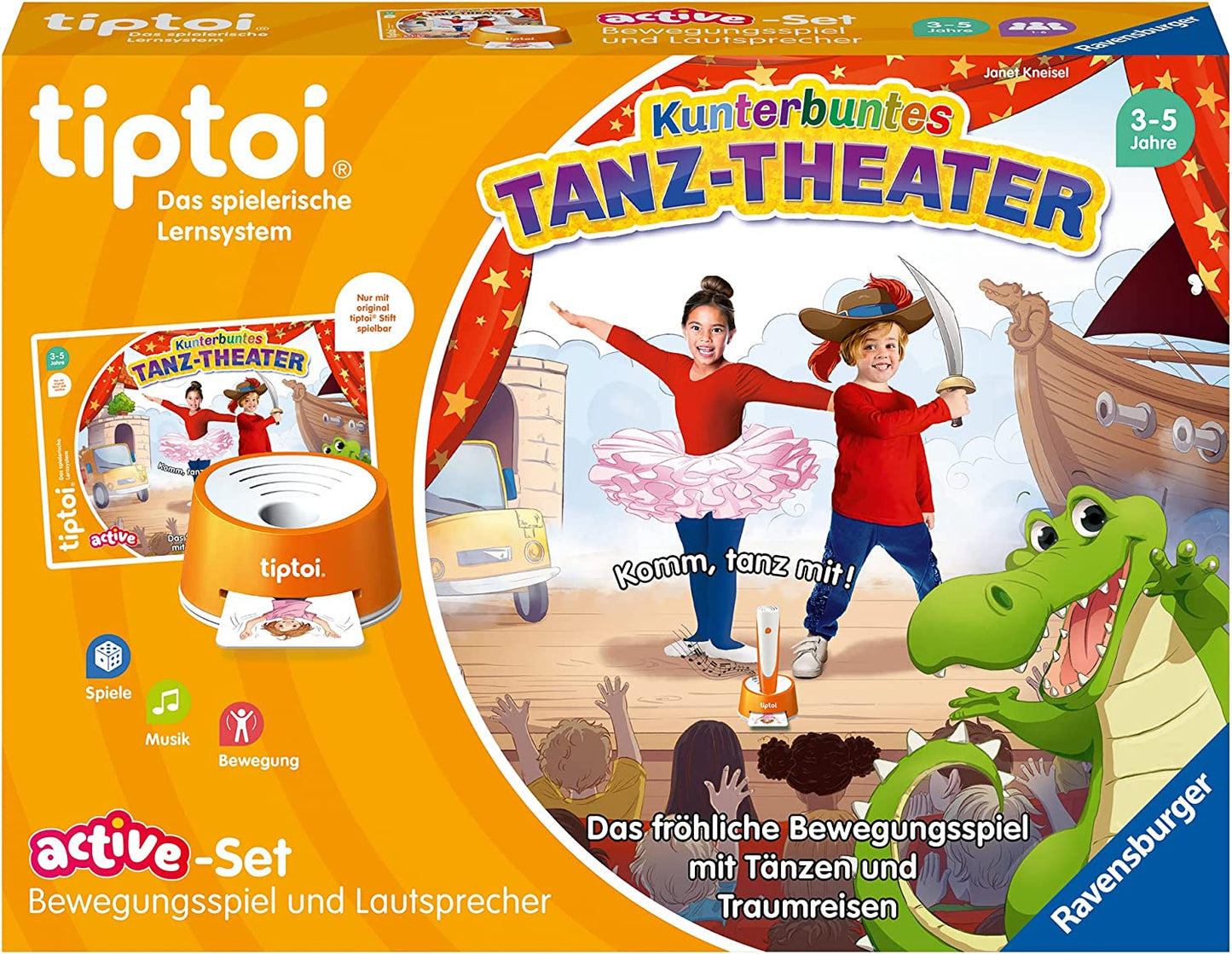 tiptoi ACTIVE Set Kunterbuntes Tanz-Theater, Brettspiel