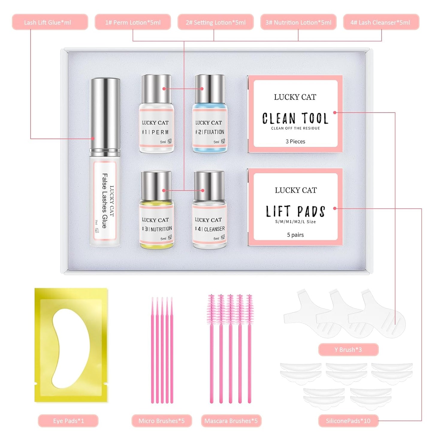 2024 Wimpernlifting Set, Weiss