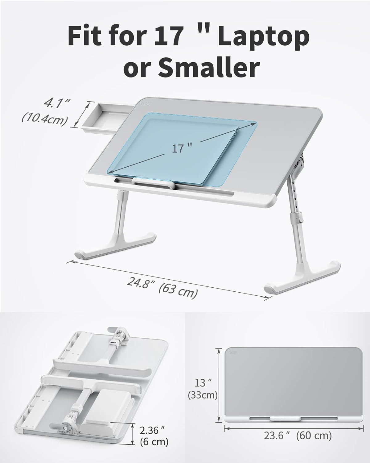 Laptoptisch, Grau