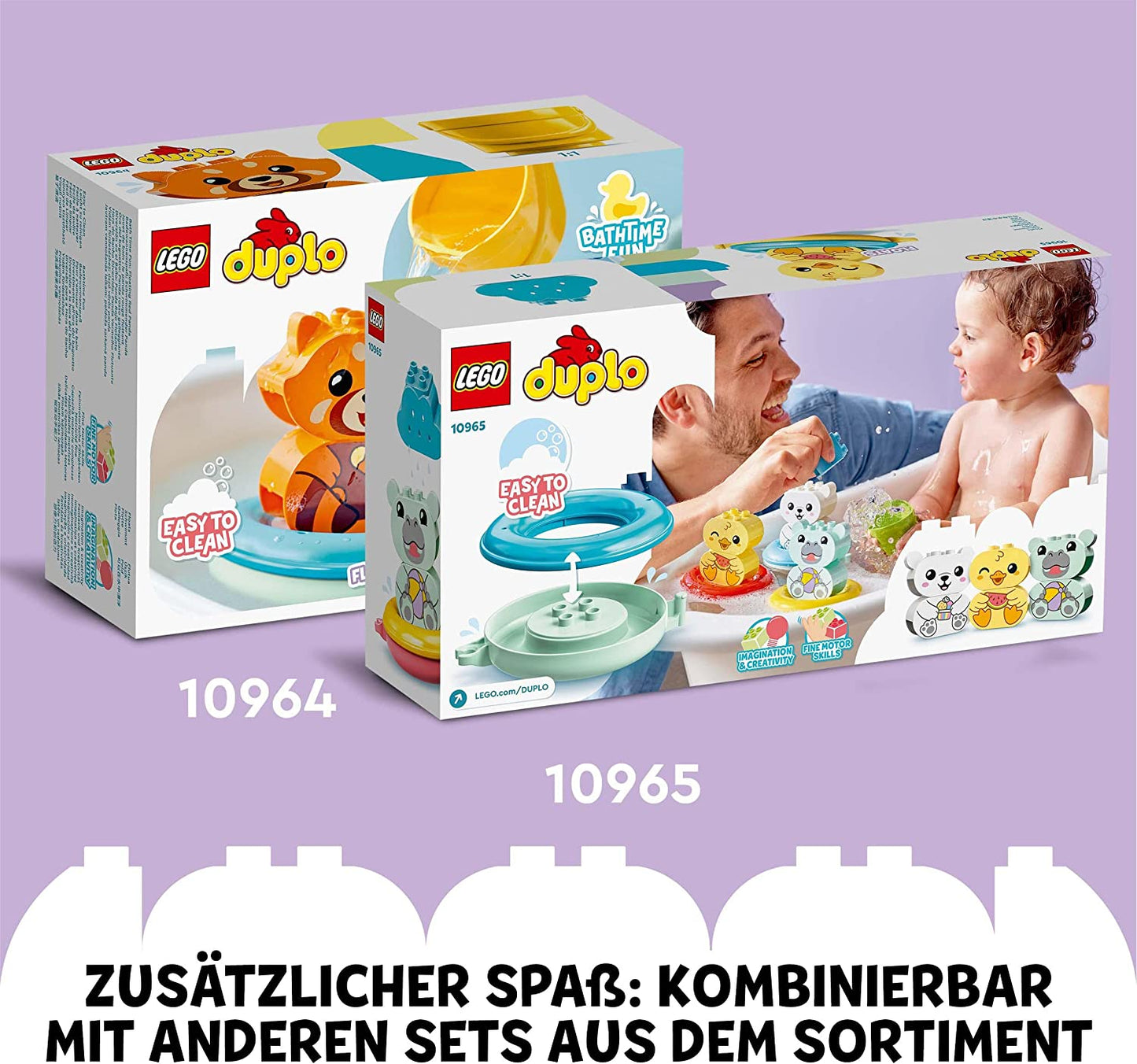 10966 DUPLO Badewannenspass: Schwimmende Tierinsel, Konstruktionsspielzeug