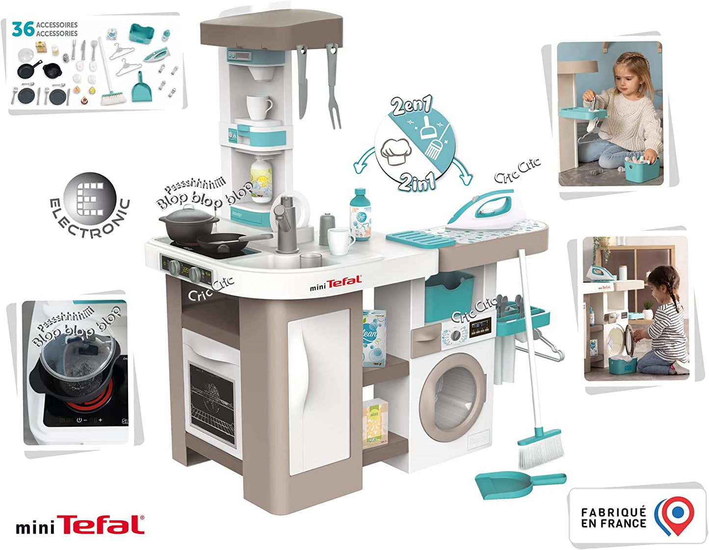 Tefal Studio Küche mit Waschmaschine, Spielküche