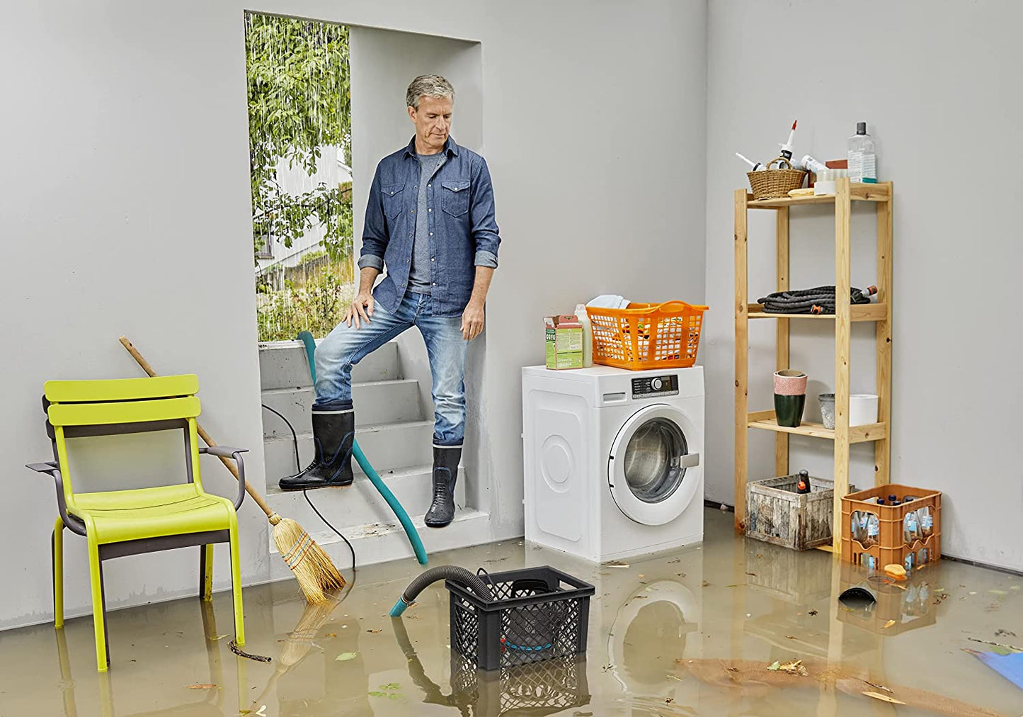 Hochwasser-Set 9000, Tauch- / Druckpumpe