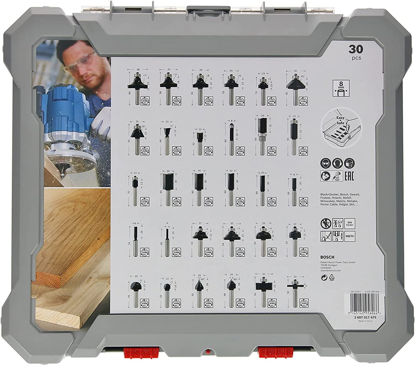 Fräser-Set, 30-teilig