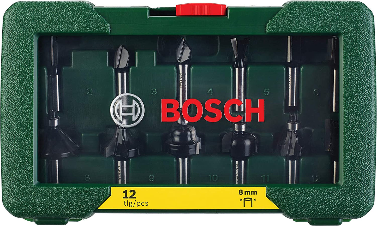 Wolfram-Carbide-Fräser-Set, 12-teilig