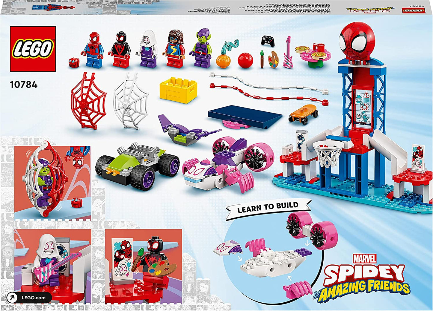 10784 Marvel Spidey und seine Super-Freunde: Spider-Mans Hauptquartier, Konstruktionsspielzeug