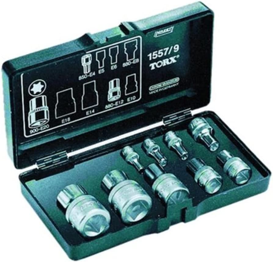 Steckschlüssel-Satz TORX, 1/4", 9-teilig