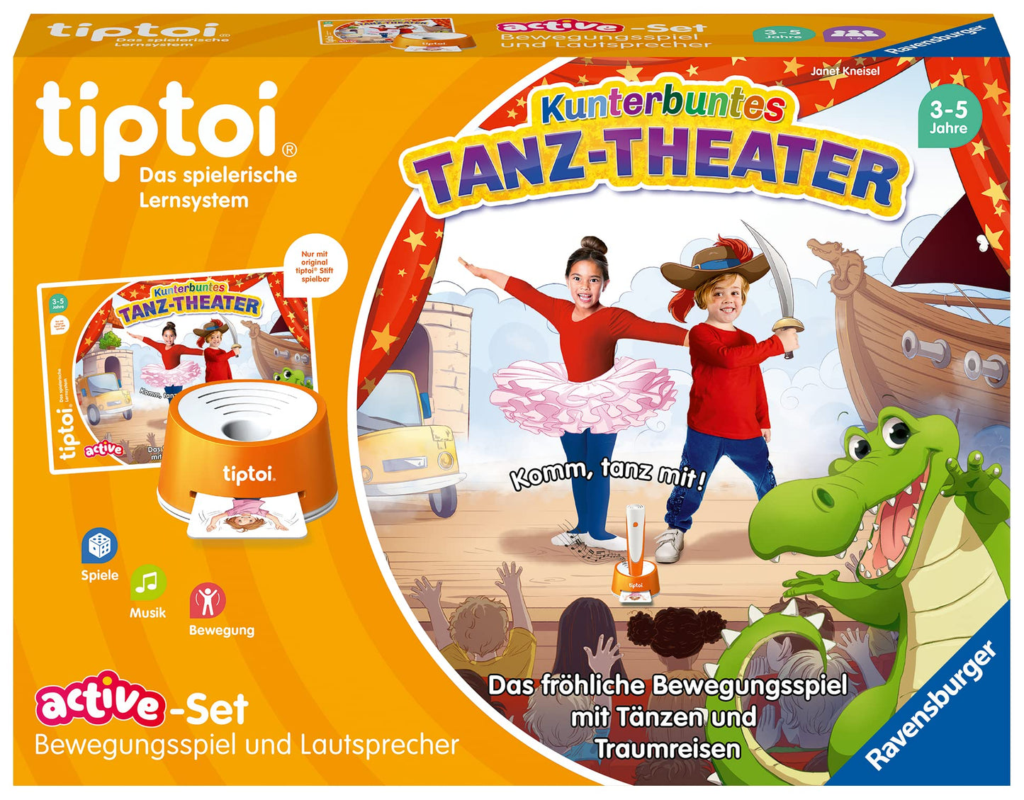 tiptoi ACTIVE Set Kunterbuntes Tanz-Theater, Brettspiel